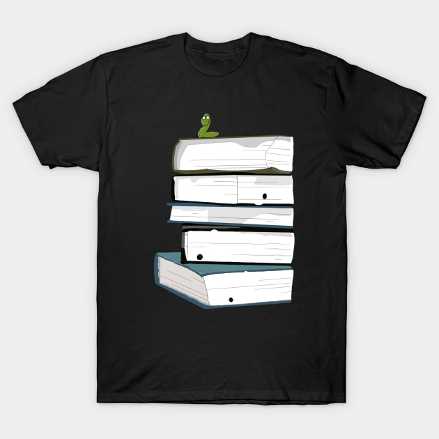 BookWorm T-Shirt by IntuitiveI